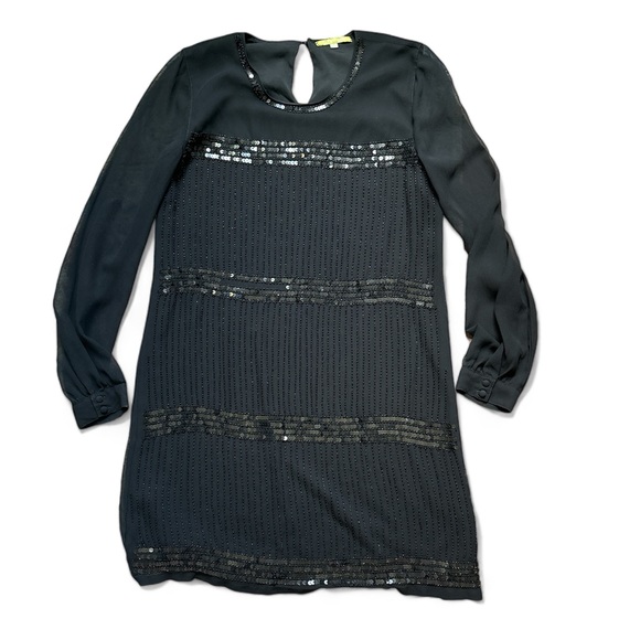 Gianni Bini Black Sequenced Dress medium - Picture 1 of 4